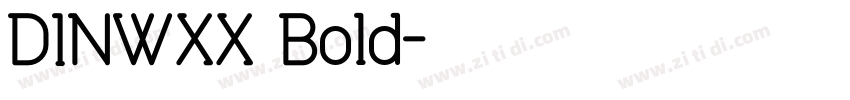 DINWXX Bold字体转换